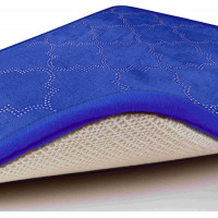 Pěnová koupelnová předložka NOVIA DIAMOND 40x60 cm - tmavě modrá