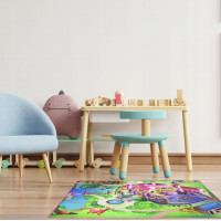 Dětský koberec LITTLE HIPPO - 112x75 cm - Zámek princezny