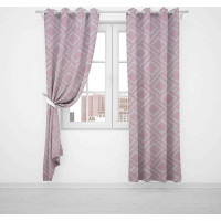 Designový závěs s kroužky JANE Premium 140x250 cm - růžový