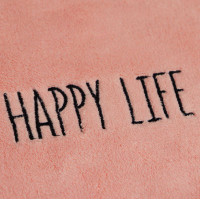 Ručník HAPPY LIFE 30x70 cm - růžový