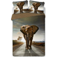 Bavlněné povlečení ELEPHANT exclusive - slon - 160x200 cm