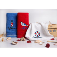 Dárkové balení 3 bavlněných ručníků MARINE - 30x50 cm - 450g/m2