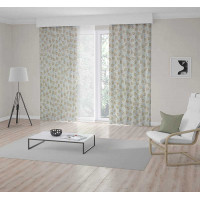 Dekorační závěs s řasící páskou LENOCHOD 135x250 cm - béžový