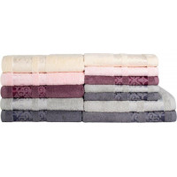 Bavlněný ručník AUTUMN IV - 50x90 cm - 500g/m2 - růžový