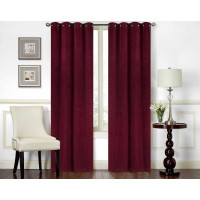 Designový závěs s kroužky PAOLA PREMIUM VELVET 140x260 cm - bordó