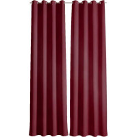 Designový závěs s kroužky PAOLA PREMIUM VELVET 140x260 cm - bordó