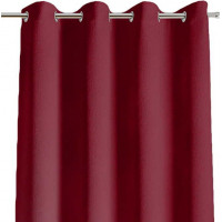Designový závěs s kroužky PAOLA PREMIUM VELVET 140x260 cm - bordó