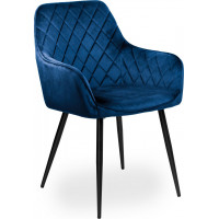 Modré designové křeslo HAVANA