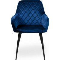Modré designové křeslo HAVANA