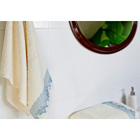 Bavlněný ručník GARDEN - 70x140 cm - 500g/m2 - šedý