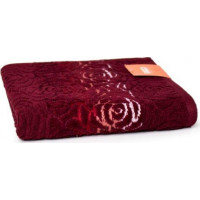 Bavlněný ručník BLOOM - 50x90 cm - 500g/m2 - vínově červený