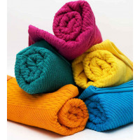 Bavlněný ručník BARELLO - 50x90 cm - 500g/m2 - žlutý