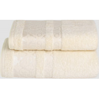 Bavlněný ručník AUTUMN III - 100x150 cm - 500g/m2 - krémově bílý