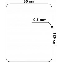 Ochranná podložka pod židli 120 x 90 cm - černá