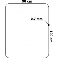Ochranná podložka pod židli 120 x 90 cm - průhledná