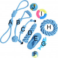 Sada hraček pro psy BALTO -10 kusů