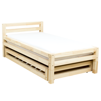 Dětská designová postel z masivu 160x80 cm SINGLE se ŠUPLÍKEM