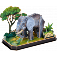 CUBICFUN 3D puzzle Slon 42 dílků