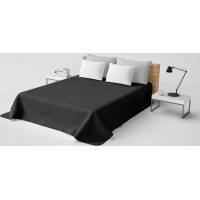 Přehoz na postel LAURINE 200x220 cm - černý/bílý