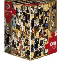 HEYE Puzzle Černá nebo bílá (Šachy) 1000 dílků