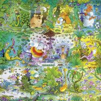 HEYE Čtvercové puzzle Divočina 1000 dílků