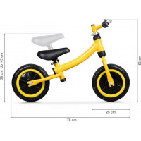 ECOTOYS Dětské odrážedlo žluté