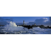 HEYE Panoramatické puzzle Maják Le Créac'h, Bretaň, Francie 1000 dílků