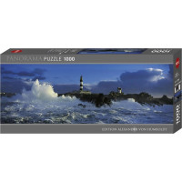 HEYE Panoramatické puzzle Maják Le Créac'h, Bretaň, Francie 1000 dílků