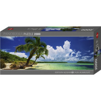 HEYE Panoramatické puzzle Palmový ráj 2000 dílků