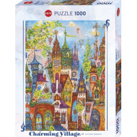 HEYE Puzzle Charming Village: Červené oblouky 1000 dílků