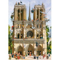 HEYE Puzzle Cartoon Classics: Ať žije Notre Dame 1000 dílků