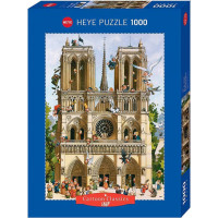 HEYE Puzzle Cartoon Classics: Ať žije Notre Dame 1000 dílků