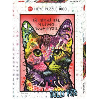 HEYE Puzzle Jolly Pets: Devět životů 1000 dílků