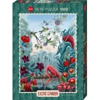 HEYE Puzzle Exotic garden: Ptačí ráj 1000 dílků