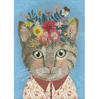 HEYE Puzzle Floral Friends: Krásná kočička 1000 dílků
