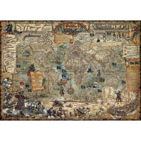 HEYE Puzzle Map Art: Svět pirátů 2000 dílků
