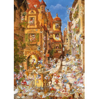HEYE Puzzle Romantic Town: Ve dne 1000 dílků