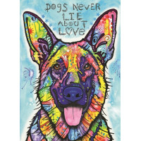 HEYE Puzzle Jolly Pets: Psi nikdy nelžou 1000 dílků