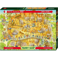 HEYE Puzzle Šílená ZOO: Africká expozice 1000 dílků