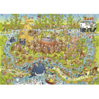 HEYE Puzzle Šílená ZOO: Australská expozice 1000 dílků
