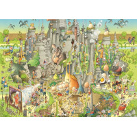 HEYE Puzzle Šílená ZOO: Expozice Jurský svět 1000 dílků