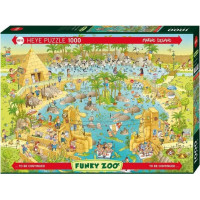 HEYE Puzzle Šílená ZOO: Nilská expozice 1000 dílků
