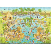 HEYE Puzzle Šílená ZOO: Nilská expozice 1000 dílků