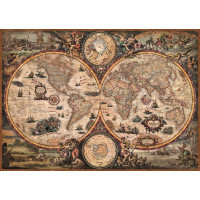 HEYE Puzzle Stará mapa světa 2000 dílků
