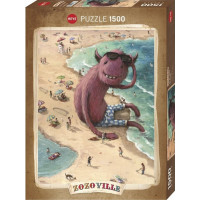 HEYE Puzzle Zozoville: Lážo Plážo 1500 dílků