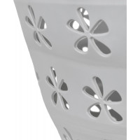 Skládací oválný koš na prádlo COMPACT 50 x 37 cm - šedý 25L