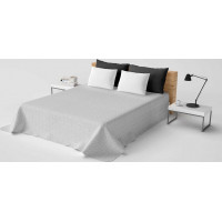 Přehoz na postel ATLANTA 220x240 cm - bílý/černý
