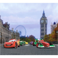 Dětský závěs DISNEY - Cars v Londýně - 180x160 cm