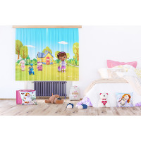 Dětský závěs DISNEY - Doktorka Plyšáková - 180x160 cm