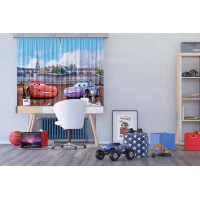 Dětský závěs DISNEY - CARS v Paříži - 180x160 cm